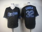 Dodgers #32 Sandy Koufax Black Fashion Stitched Jersey