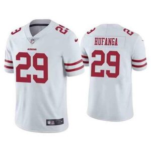 San Francisco 49ers #29 Talanoa Hufanga White Vapor Untouchable Stitched Football Jersey