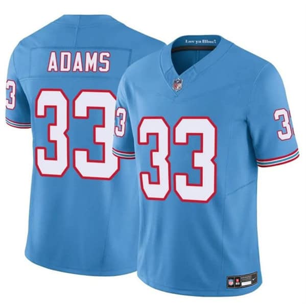 Tennessee Titans #33 Jamel Adams Blue 2024 F.U.S.E. Throwback Vapor Limited Stitched Jersey