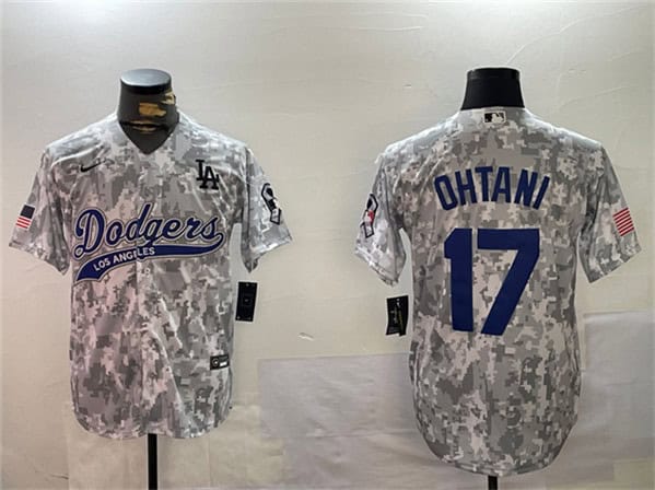 Los Angeles Dodgers #17 Shohei Ohtani 2024 Arctic Camo Stitched Jersey