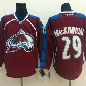 Avalanche #29 Nathan MacKinnon Red Home Stitched Jersey