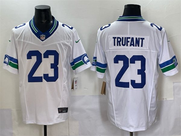 Seattle Seahawks #23 Marcus Trufant White F.U.S.E. Throwback Vapor Limited Football Stitched Jersey