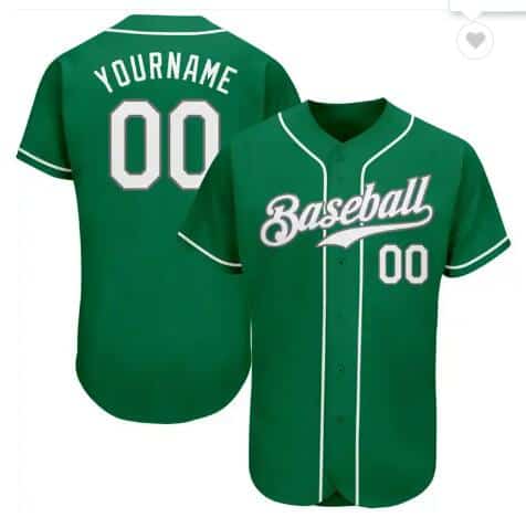 Custom Green Stitched Jersey
