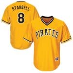 Pirates #8 Willie Stargell Gold New Cool Base Stitched Jersey