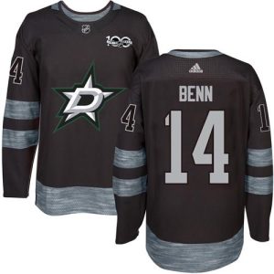 Stars #14 Jamie Benn Black 1917-2017 100th Anniversary Stitched Jersey