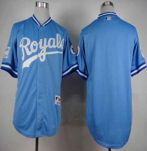 Royals Blank Light Blue 1985 Turn Back The Clock Stitched Jersey