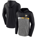 Pittsburgh Penguins Black Podium Defender Pullover Hoodie