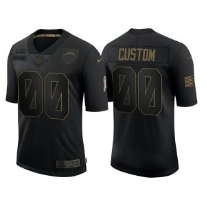 Los Angeles Chargers Customized 2020 Black Salute To Service Limited Stitched NFL Jersey