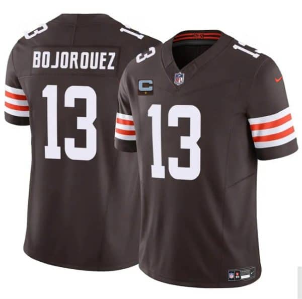 Cleveland Browns #13 Corey Bojorquez Brown 2025 F.U.S.E. With 1-Star C Patch Vapor Limited Stitched Jersey