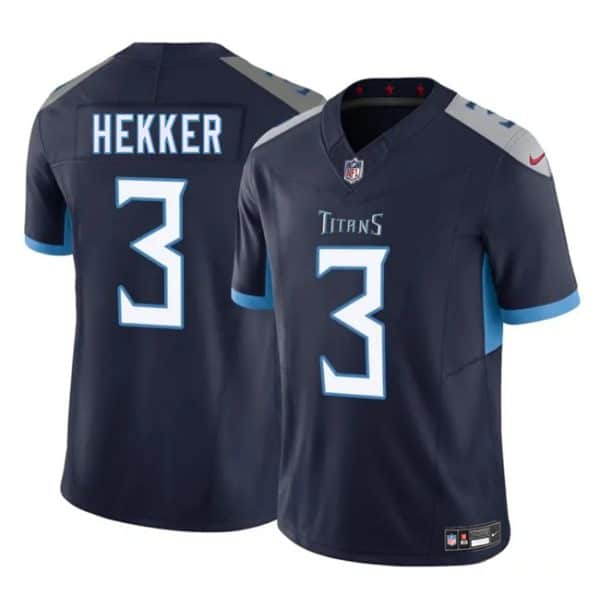 Tennessee Titans #3 Johnny Hekker Navy 2025 F.U.S.E. Vapor Limited Stitched Jersey