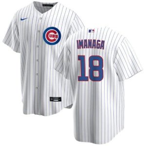 Chicago Cubs #18 Sh¨Âta Imanaga White Cool Base Stitched Jersey