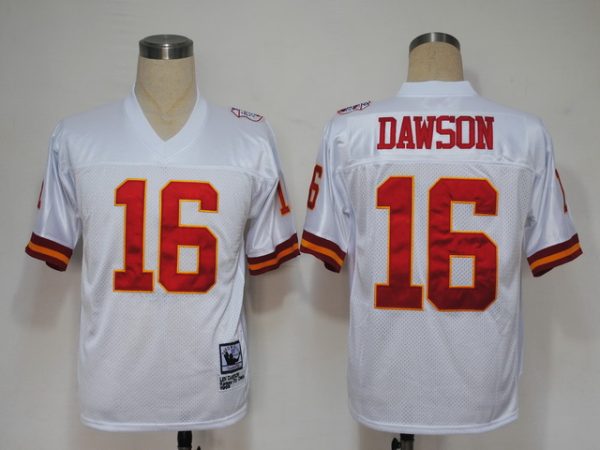 Mitchell And Ness Chiefs #16 Len Dawson White Stitched Throwback Jersey