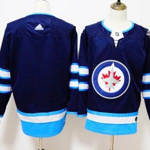 Winnipeg Jets Navy Stitched Adidas Jersey