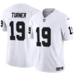 Las Vegas Raiders #19 DJ Turner White F.U.S.E. Vapor Stitched Jersey
