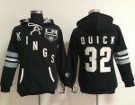 Los Angeles Kings #32 Jonathan Quick Black Old Time Heidi Hoodie