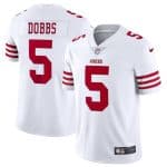 San Francisco 49ers #5 Josh Dobbs White Vapor Untouchable Limited Stitched Jersey