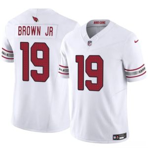 Arizona Cardinals #19 Anthony Brown JR White 2024 F.U.S.E. Vapor Untouchable Limited Stitched Jersey
