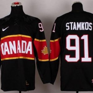 Olympic 2014 CA. #91 Steven Stamkos Black Stitched Jersey