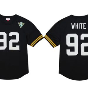 Green Bay Packers #92 Reggie White Black 1994 Stitched Jersey