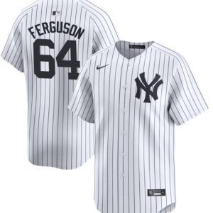 New York Yankees #64 Caleb Ferguson White 2024 Home Limited Cool Base Stitched Jersey