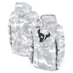 Houston Texans 2024 Arctic Camo Salute To Service Club Fleece Pullover Hoodie