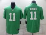 Philadelphia Eagles #11 A. J. Brown Green Vapor Untouchable Limited Stitched Jersey