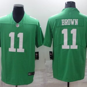 Philadelphia Eagles #11 A. J. Brown Green Vapor Untouchable Limited Stitched Jersey
