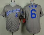 Royals #6 Lorenzo Cain Grey Cool Base Stitched Jersey