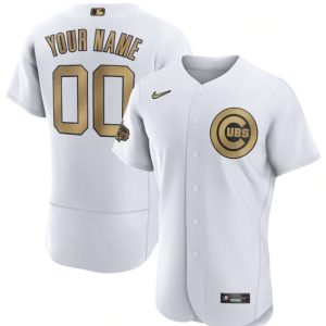 Chicago Cubs Custom White 2022 All-Star Flex Base Stitched Jersey