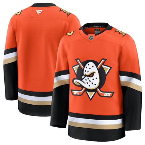 Anaheim Ducks Blank Orange 2024-25 Home Stitched Jersey