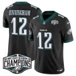Philadelphia Eagles #12 Randall Cunningham Black 2024 New NFC East Champions F.U.S.E. Vapor Untouchable Limited Stitched Jersey