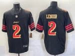 San Francisco 49ers #2 Deommodore Lenoir Black 2025 F.U.S.E. ¡°Rivalries¡± Vapor Limited Stitched Jersey