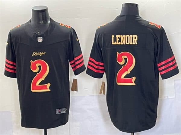 San Francisco 49ers #2 Deommodore Lenoir Black 2025 F.U.S.E. ¡°Rivalries¡± Vapor Limited Stitched Jersey