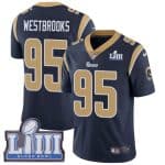 Los Angeles Rams #95 Ethan Westbrooks Navy Blue Super Bowl LIII Vapor Untouchable Limited Stitched Jersey