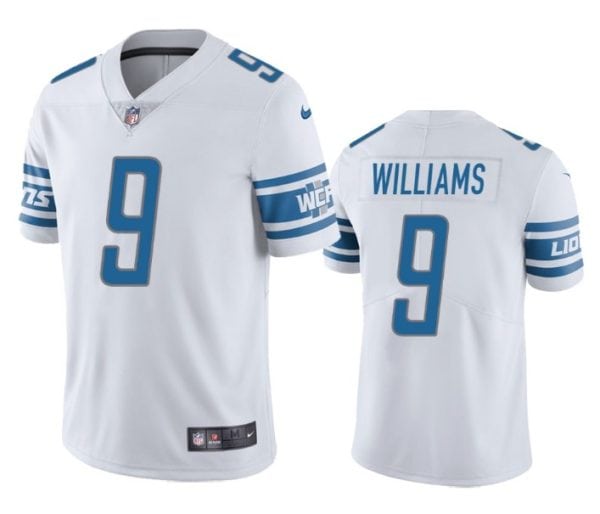 Detroit Lions #9 Jameson Williams White Vapor Untouchable Limited Stitched Jersey