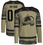 Colorado Avalanche Custom Camo Salute To Service Stitched Jersey