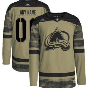 Colorado Avalanche Custom Camo Salute To Service Stitched Jersey