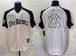 New York Yankees Team Big Logo White Black 'Gothic Legacy Edition' Vapor Premier Limited Stitched Jerseys