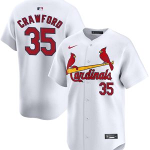 St. Louis Cardinals #35 Brandon Crawford White Home Limited Stitched Jersey