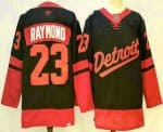 Detroit Red Wings #23 Lucas Raymond Black 2025 Stadium Series Stitched Jersey