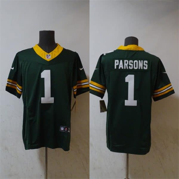 Green Bay Packers #1 Micah Parsons Green Vapor 2025 F.U.S.E. Limited Stitched Jersey