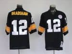 Mitchell Ness Steelers #12 Terry Bradshaw Black Stitched Throwback Jersey