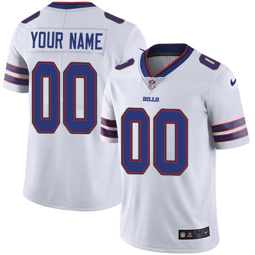 Bills Customized White Vapor Untouchable Limited Stitched Jersey