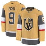 Vegas Golden Knights #9 Jack Eichel Gold 2024-25 Home Stitched Jersey