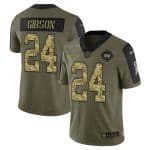 Washington Football Team #24 Antonio Gibson 2021 Olive Camo Salute To Service Limited Stitched Jersey
