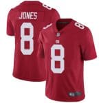 New York Giants #8 Daniel Jones Red Vapor Untouchable Limited Stitched Jersey