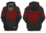 San Francisco 49ers Active Player Custom Black Alternate Pullover Hoodie