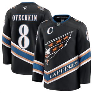 Washington Capitals #8 Alexander Ovechkin Black 2024-25 Alternate Stitched Jersey