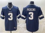 Dallas Cowboys #3 George pickens Navy 2025 Vapor Untouchable Limited Stitched Jersey