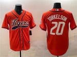 Detroit Tigers #20 Spencer Torkelson Orange With Patch Cool Base Stitched Jersey